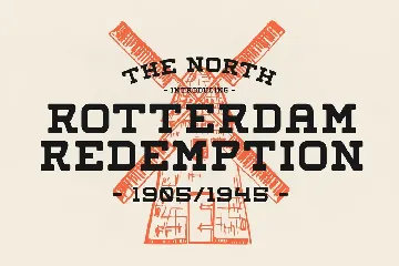 Rotterdam Redemption Display Font