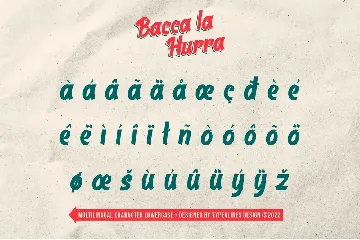 Bacca la Hurra font