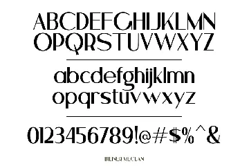 Biliner Meclan - Minimalist Sans font