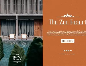 The Zen Resort - Royal Luxury Font