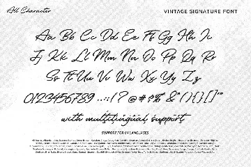 Vintage Signature font