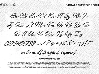 Vintage Signature font