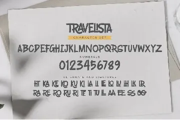 Travelista - All Caps Ligature Font