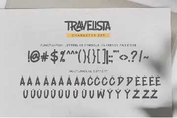 Travelista - All Caps Ligature Font