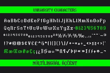 Univarsity - Sport Display Font