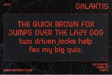 Galaktis - Futuristic Display Fonts