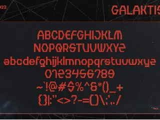 Galaktis - Futuristic Display Fonts