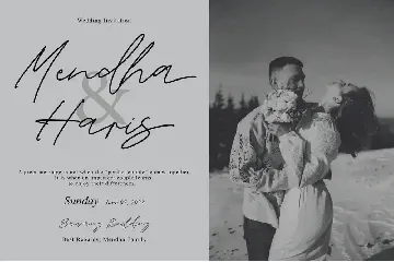 Blowing Signature font