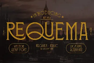 Requema Vintage Serif Font