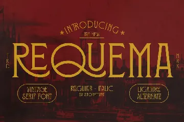 Requema Vintage Serif Font