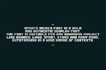 Sports Richer font