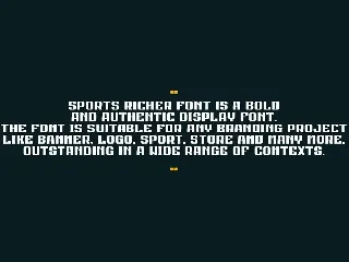 Sports Richer font