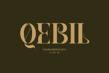 Qebil Stylish Display Font