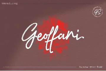 Geoffani Script font