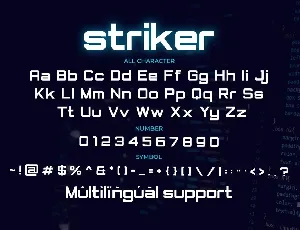 Striker-Modern Display Font