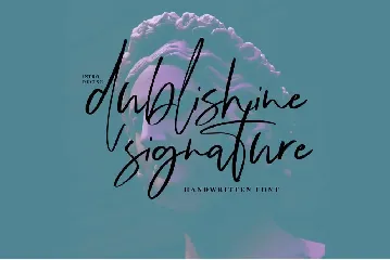 Dublishine Signature font