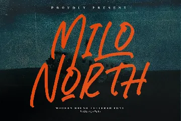 Milo North Modern Brush Font