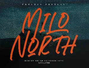 Milo North Modern Brush Font