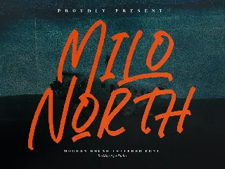 Milo North Modern Brush Font