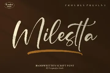 Milestta Handwritten Script Font