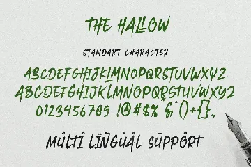 The Hallow Brush font