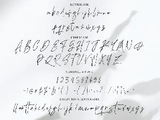 Adustine - Handwritten Signature font