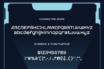 VOYAGER - Military Techno Display Font