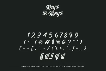 Keiya la Kenya font