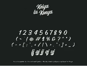 Keiya la Kenya font