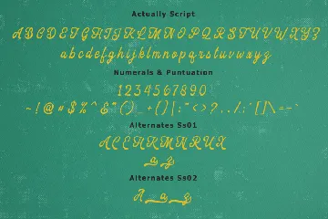 Actually Script font