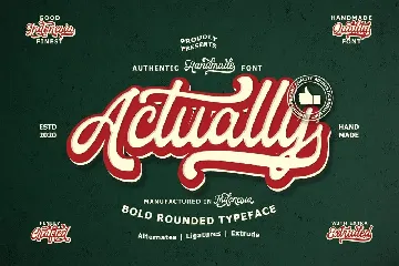 Actually Script font