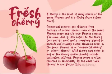 Fresh Cherry font