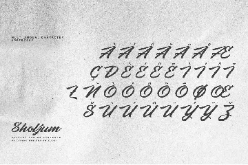 Sholjum font