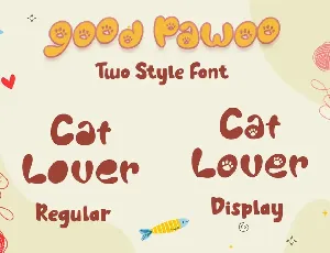 Good Pawoo - Display Font