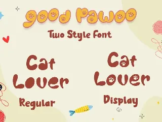 Good Pawoo - Display Font