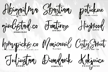 Bedmiwoc - Handwritten Brush font