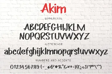 Akim Marker Typeface font