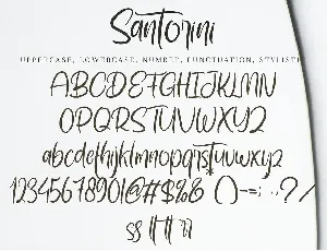 Santorini font