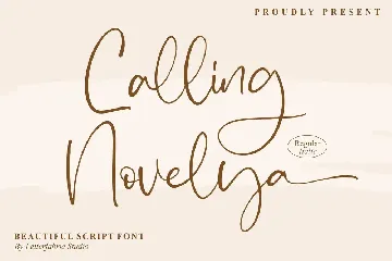 Calling Novelya Script Font