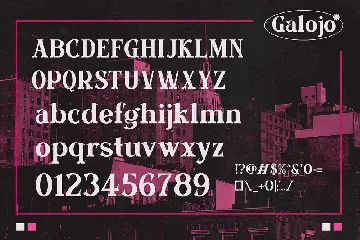 Galojo - Modern Serif Typeface font