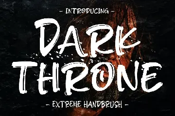 Dark Throne Extreme Handbrush Font