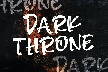 Dark Throne Extreme Handbrush Font