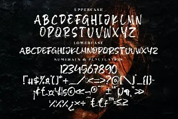 Dark Throne Extreme Handbrush Font