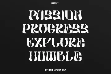 Rutch Display Font