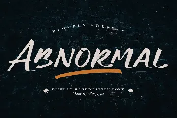 Abnormal Display Handwritten Font