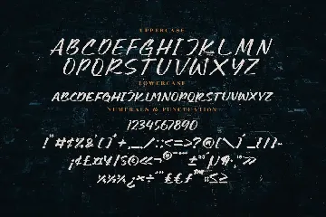 Abnormal Display Handwritten Font