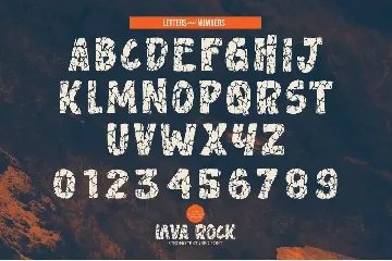 Lavarock - Textured Sans font