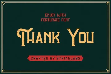 Fortunate - Original Hand Drawn Retro Font