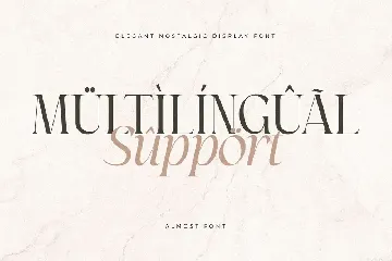 Almost - Elegant Nostalgic Display Font