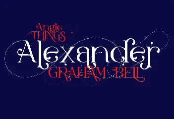 Angle Things font